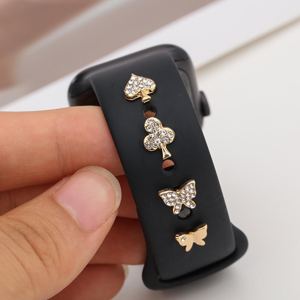 Металлические гвозди с бриллиантами, декоративное кольцо, браслет, подвески, ремешок, аксессуары, ремешок для часов, орнамент