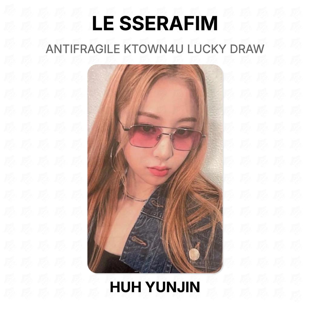 LE SSERAFIM ANTIFRAGILE KTOWN4U Розыгрыш Счастливый Билет Официальная Фотокарточка