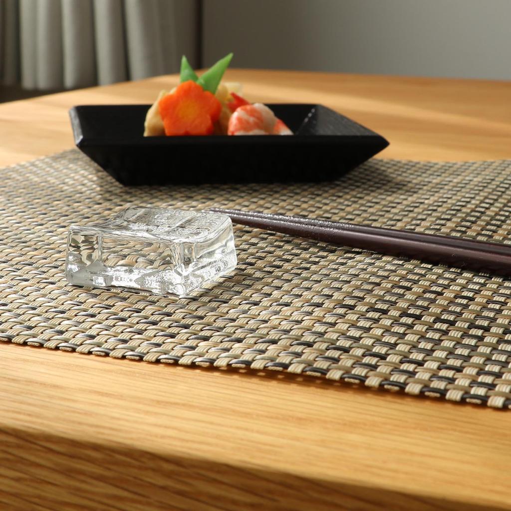 ADERIA Подставка для палочек Максимальная x x Высота Подставка для палочек Угловой Набор из 5 штук Хрустальное стекло Сделано в Японии 3.5 3.5 1.6см F-70861