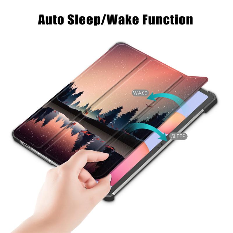 Tablet Case Case For Samsung Galaxy Tab S8 Ultra S7 Plus FE 12.4 Inch Folding Stand Tablet Shell For Samsung Tab S8 S7 Plus FE Cover Case