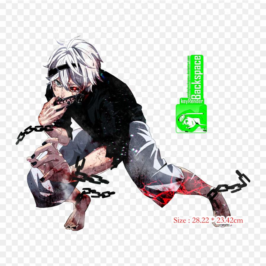 PNG Tokyo Ghoul Ken Kaneki Tokyo Ghoul Iron On Patches For Clothing Applique Stickers On Clothes Heat-Sensitive Custom Patch