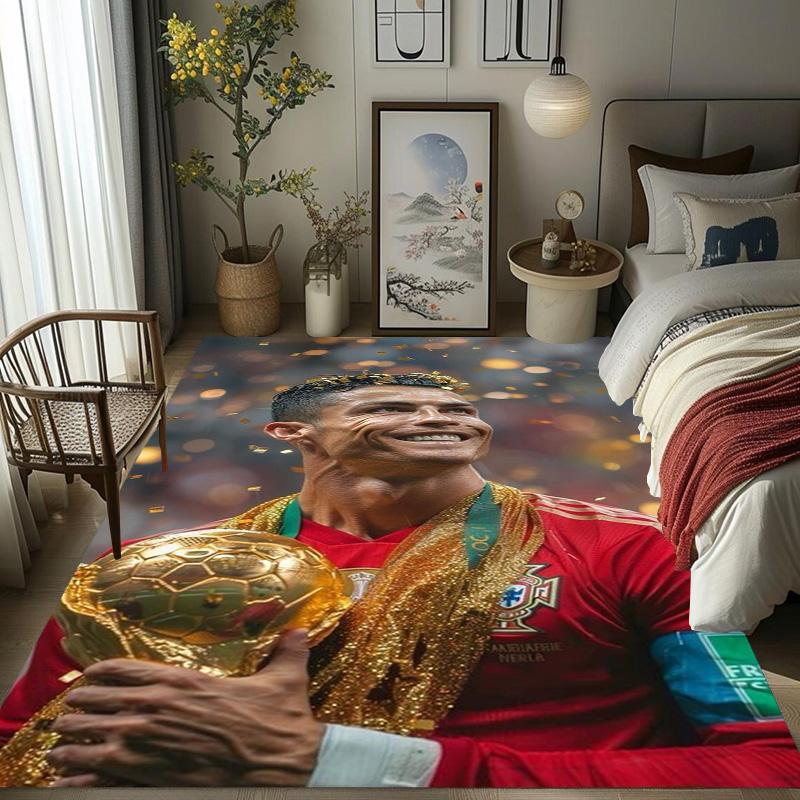 Dynamic Soccer Action carpet printing Doormat Bathroom mat Office chair cushion Art