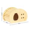 Natural Wood Hamster Hideaway Arch Design Gerbils Hiding Villa New Small Pet Castle  Cage Decor