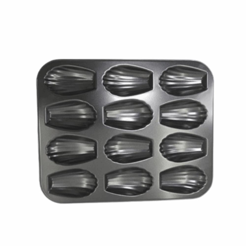 12 Hole Cake Mold Carbon Steel Baking Tray Sturdy Cupcake Mold Baking Tool