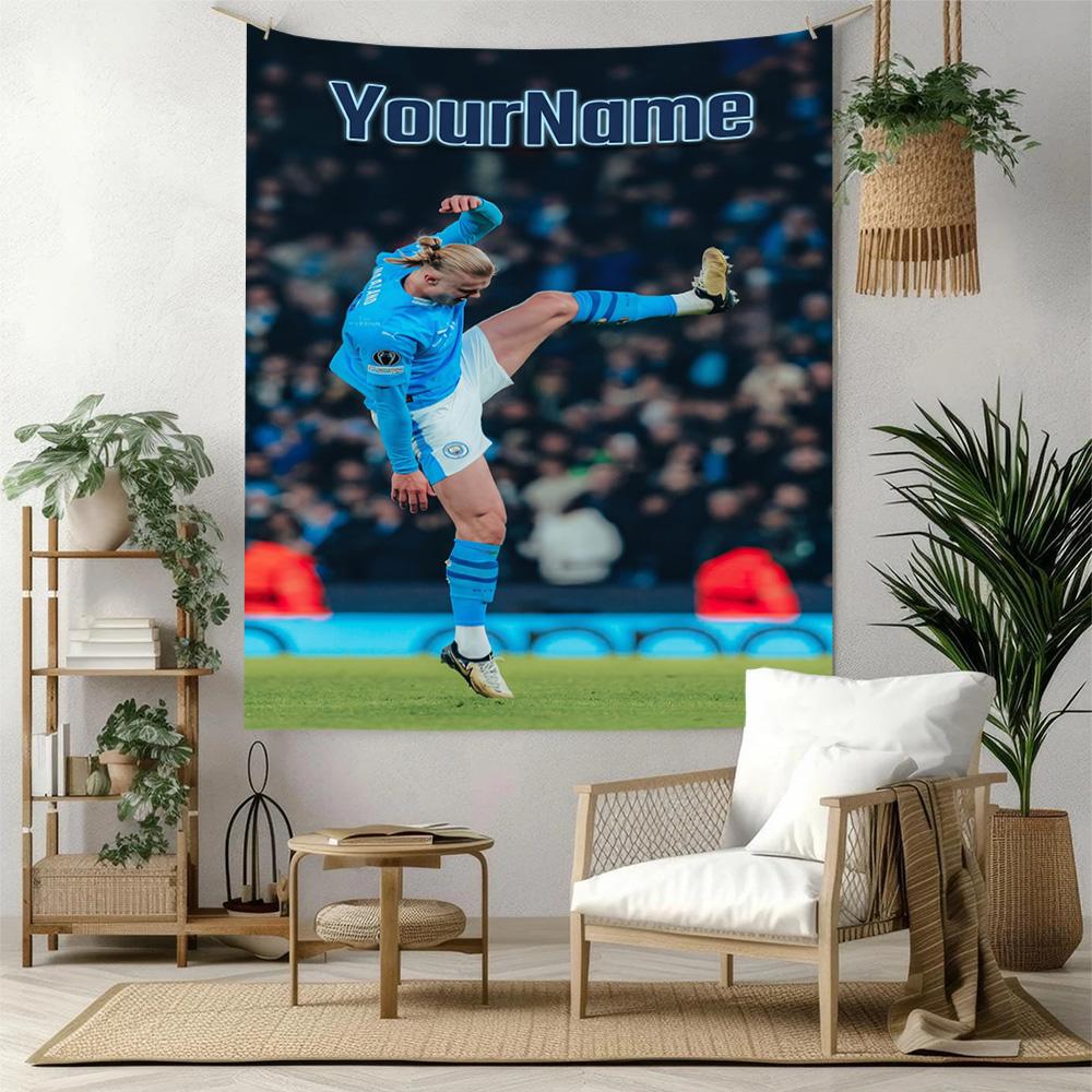 Haaland Custom Your Name Wall Decor Tapestry Art For Pet Memorial Birthdaywedding Party Backdrop Family Gift