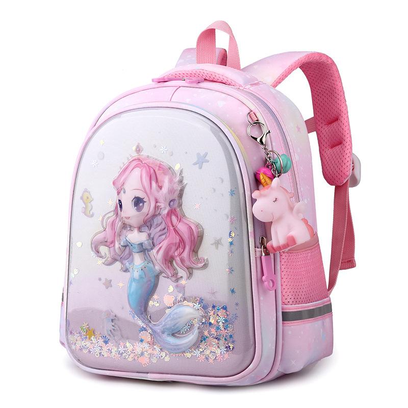 Водонепроницаемые сумки для детского сада для девочек, легкая защита позвоночника, милый рюкзак с рисунком единорога, сумка для дошкольников и начальной школы
