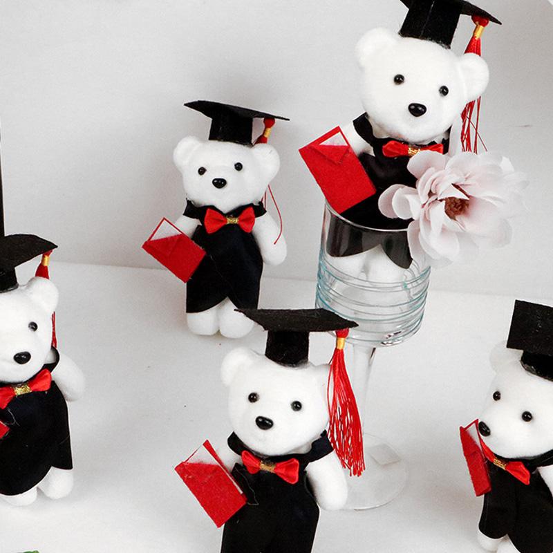 5/10 шт./упак. букет цветов, упаковка своими руками, регалии, шапка, маленький медведь, день учителя, животные, куклы, подарки на выпускной, выпускной год
