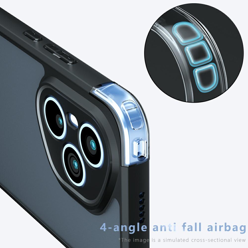 Для Honor 400 Pro 5G (Глобальный) Чехол Skin-Touch TPU+PC Матовый Чехол для Телефона, Прозрачный Черный