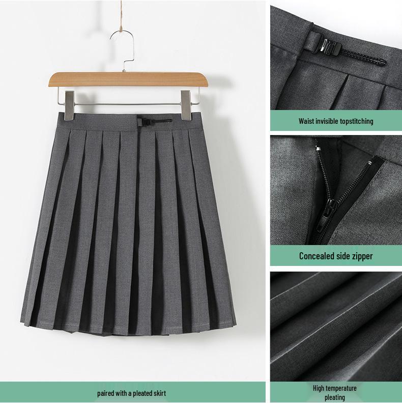 Аутентичный японский женский серый матросский костюм JK с плиссированной юбкой