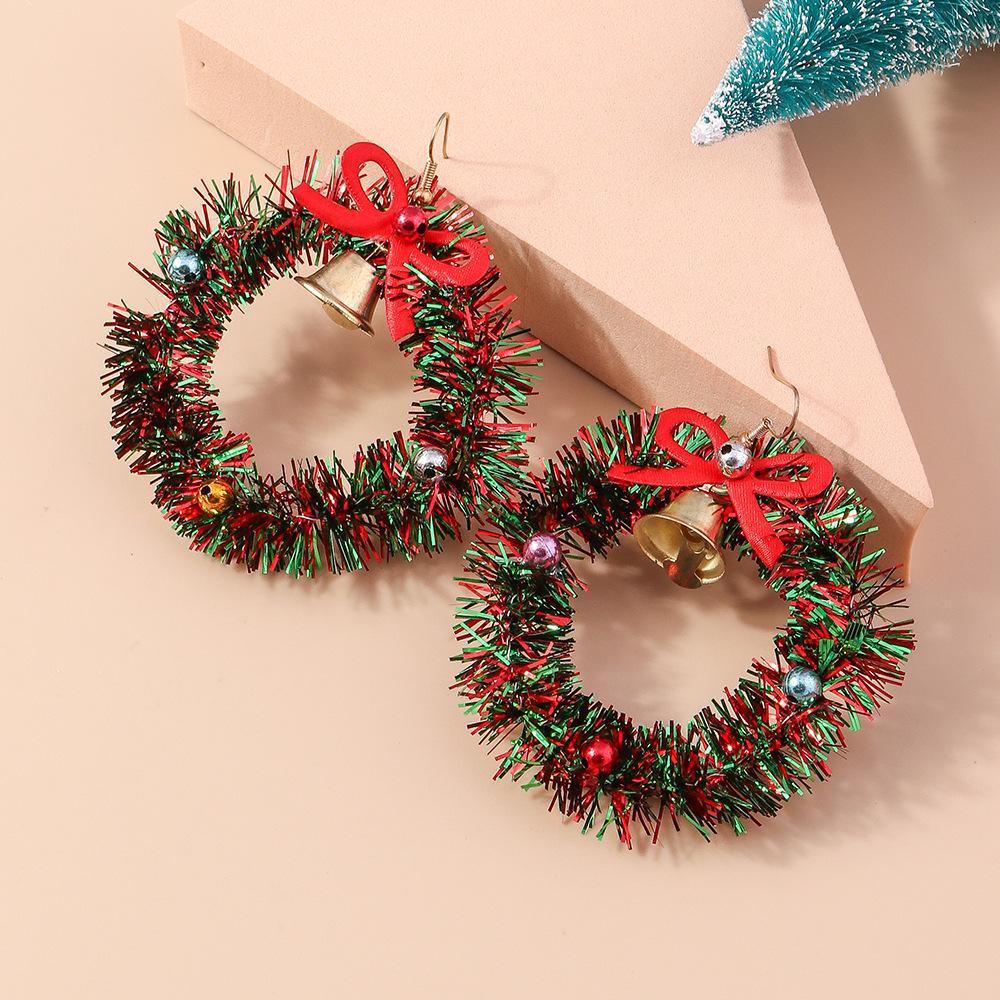 Новые серьги с Рождеством, модные серьги-капли с рождественской елкой и оленем Санта, аксессуары, новогодние подарки