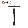 VAORLO Cute Portable Flexible Mini USB Fan Bendable Removable USB Gadgets Low Power for Powerbank for PC for Laptop For OTG Cute
