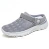 2024 Summer Breathable Mesh Half Slippers Lazy Soft Sole One Step Casual Shoes Single Shoes Women'S Sandals