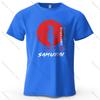 cotton t-shirt Sunset Samurai Majestic Printed Men's T-Shirt 100% Cotton Oversized Oriental Style Graphic Tees for Women Tops Tees Streetwear