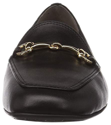 Женские лоферы без задника, черные, размер 23.0 см, 2E