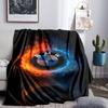 Flame And Ice Bmw Logo Blanket Flannel Throw for Sofa, Indoor, Camping, Living Room, Office, Chair, And Bed Soft Birthday Gift