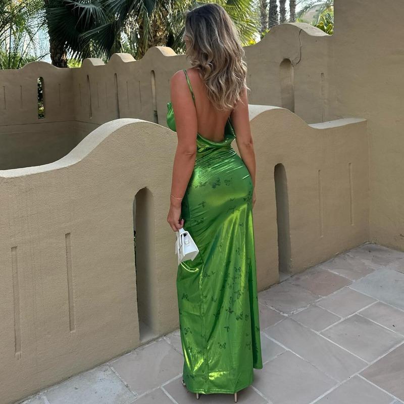 Женские летние модные сексуальные облегающие вечерние платья с открытой спиной и подтяжками