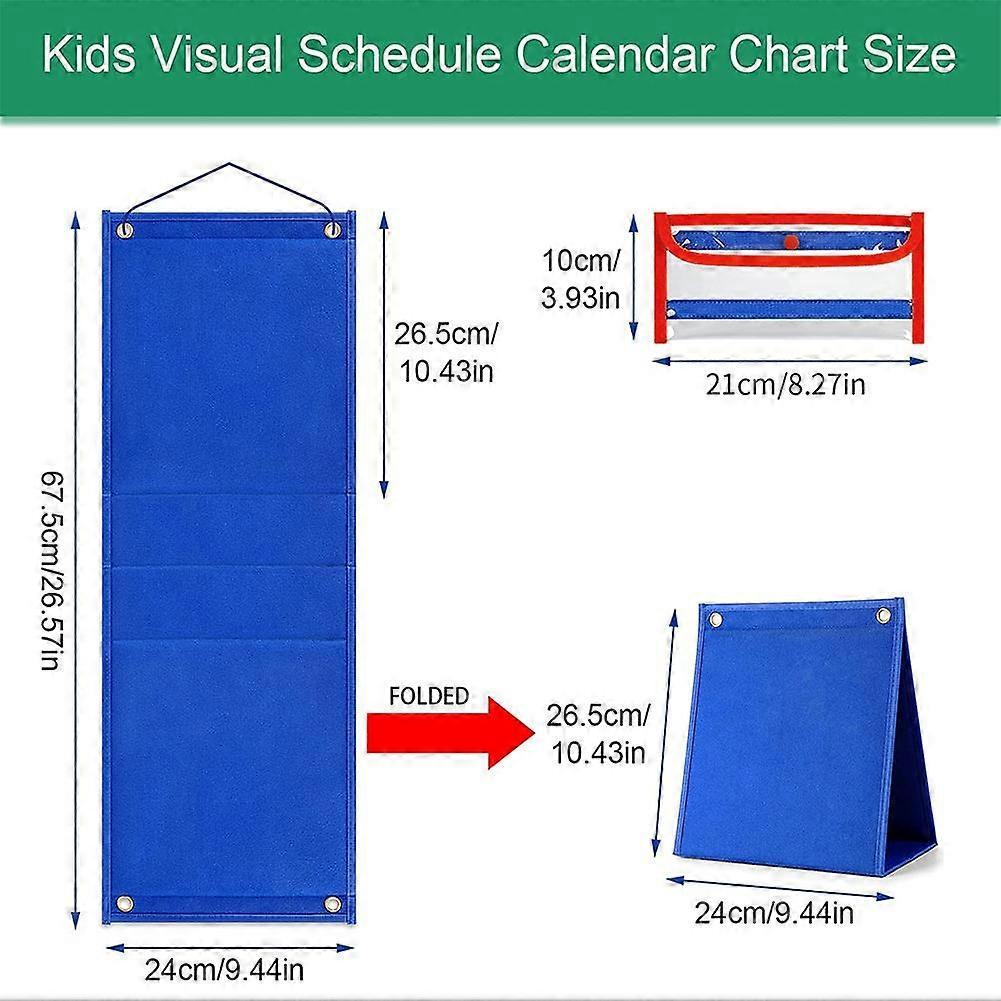 Removable Feeling Chart Kids Visual Schedule for Desktop Tabletop Kindergarten
