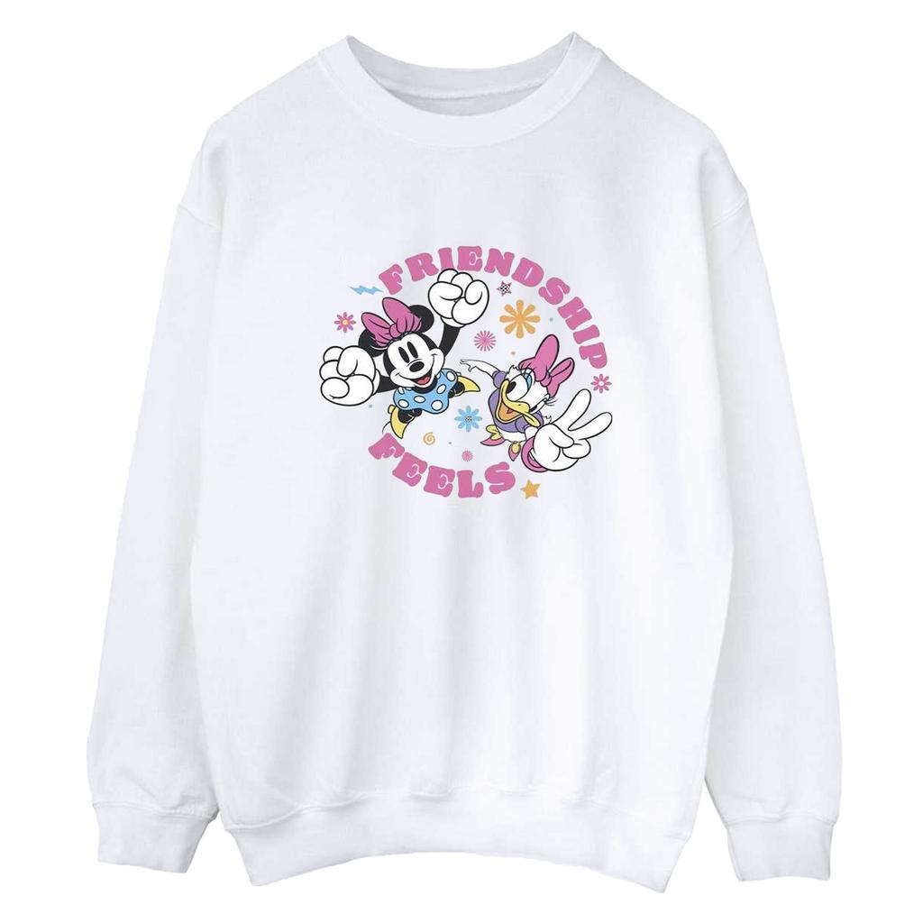 Disney Womens/Ladies Minnie Mouse Daisy Friendship Sweatshirt