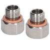 Metric Fitting Adapter 1 8in NPT Female to M12x1.25 Male Aluminium Alloy Fitting for Automobiles
