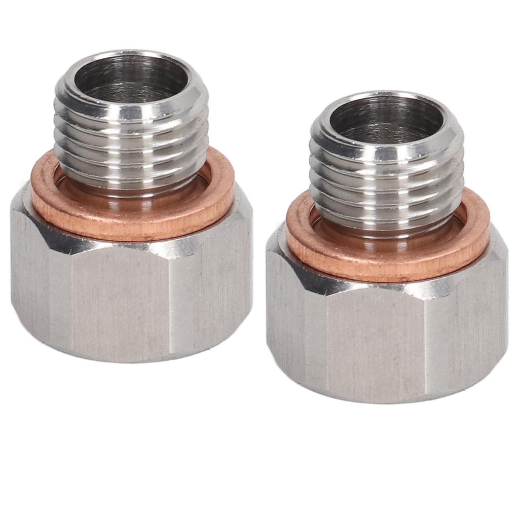 Metric Fitting Adapter 1 8in NPT Female to M12x1.25 Male Aluminium Alloy Fitting for Automobiles