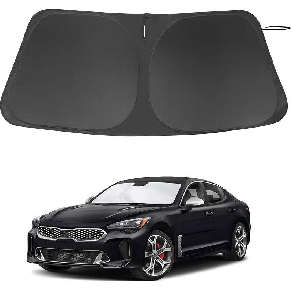 TINGLU Солнцезащитный козырек для Tesla Model X Tesla X 2016-2024 2025 Аксессуары Солнцезащитный козырек на лобовое стекло Защита от УФ-лучей Накидка на солнцезащитный козырек С