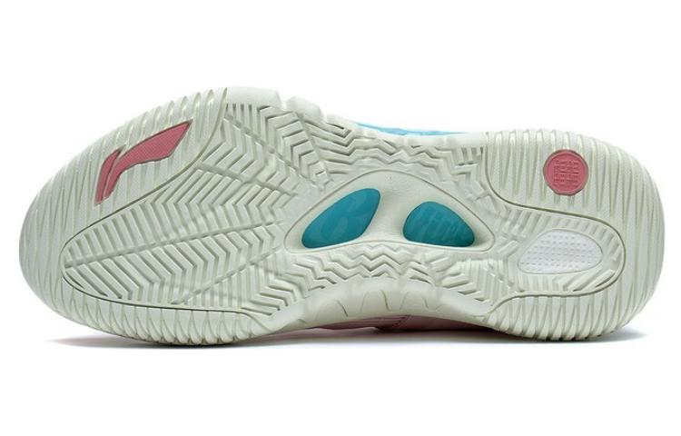 Li Ning Badfive 2 Низкие Удобная Амортизация Нескользящие Износостойкие Низкие Баскетбольные Кроссовки Мужские Розовые ABFT029-6