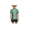 Nike T-Shirt Round Neck Side Split Quick-Dry Short Sleeve Kids Tops Coastal-Blue Light-Olive-Green Gray FJ6815-361