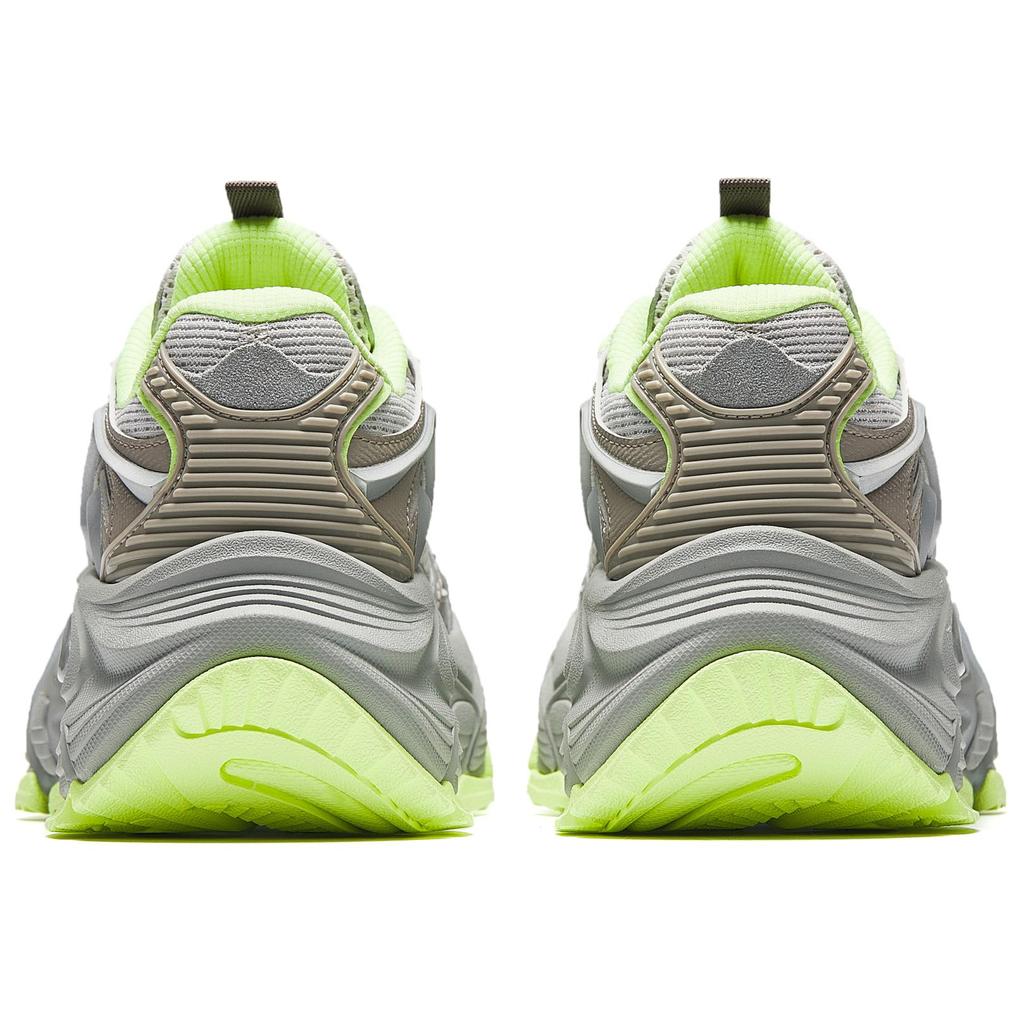 Anta Slip Resistant Abrasion Resistant Low top Chunky Sneakers Women's Gray Brown Green Sneakers 922518891-3