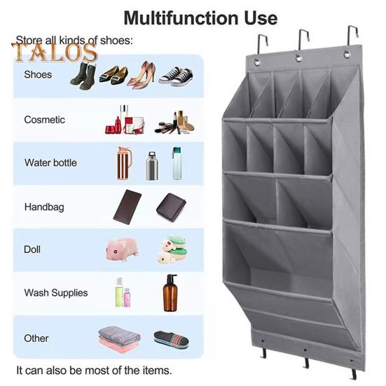 Сумка для хранения обуви, утолщенная магазинная обувь, устойчивая к разрыву, многофункциональная, карманы разных размеров, настенная полка для хранения, предметы домашнего обихода