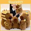 Capybara Animal Plush Toy Cushion With Bee Backpack For Kids Gift
