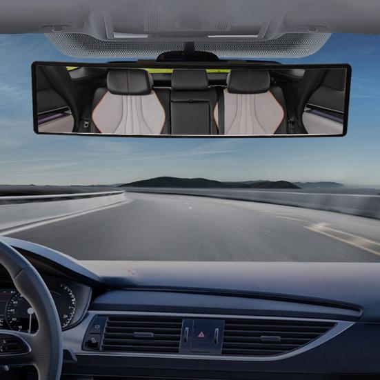 Расширитель зеркала заднего вида Широкоугольное выпуклое Салонное зеркало заднего вида с клипсой Универсальное Антибликовое Панорамное зеркало заднего вида