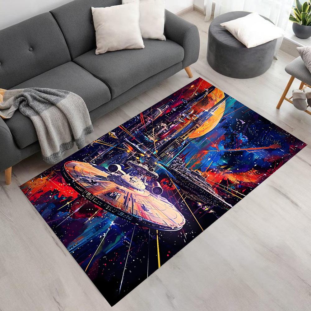 Star Wars Floor Rug Office Rug Perfect for Entryway Living Rooms Bedrooms Dining Room Anti-slip Rug Anime Office Decor