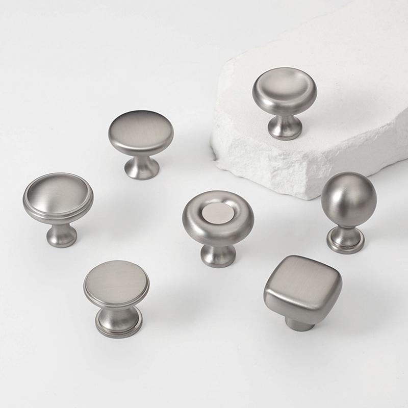 Nickel Brushed Cupboard Cabinet Pulls Modern Kitchen Drawer Knobs for Easy Access and Style