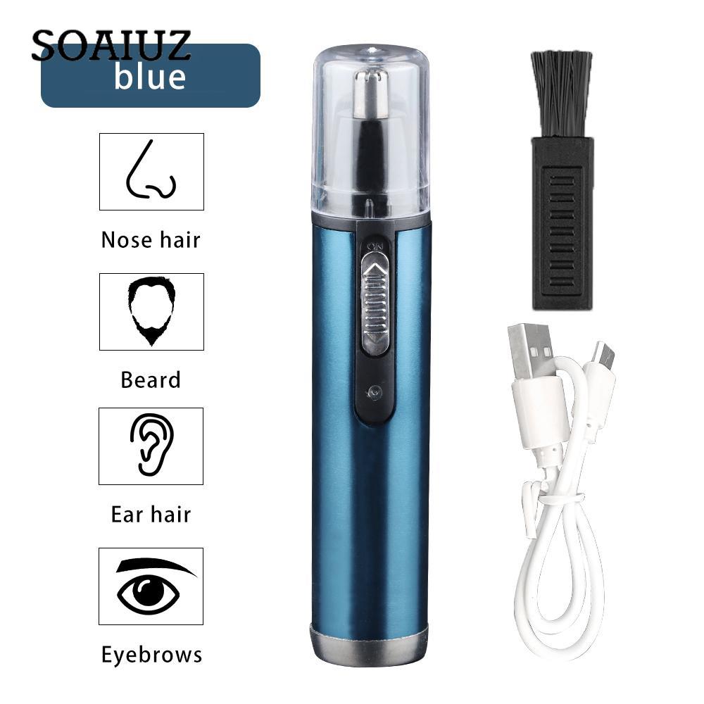 Электрический триммер для волос в носу, мужская бритва для волос в носу, инструменты для стрижки волос в ушах HIENA