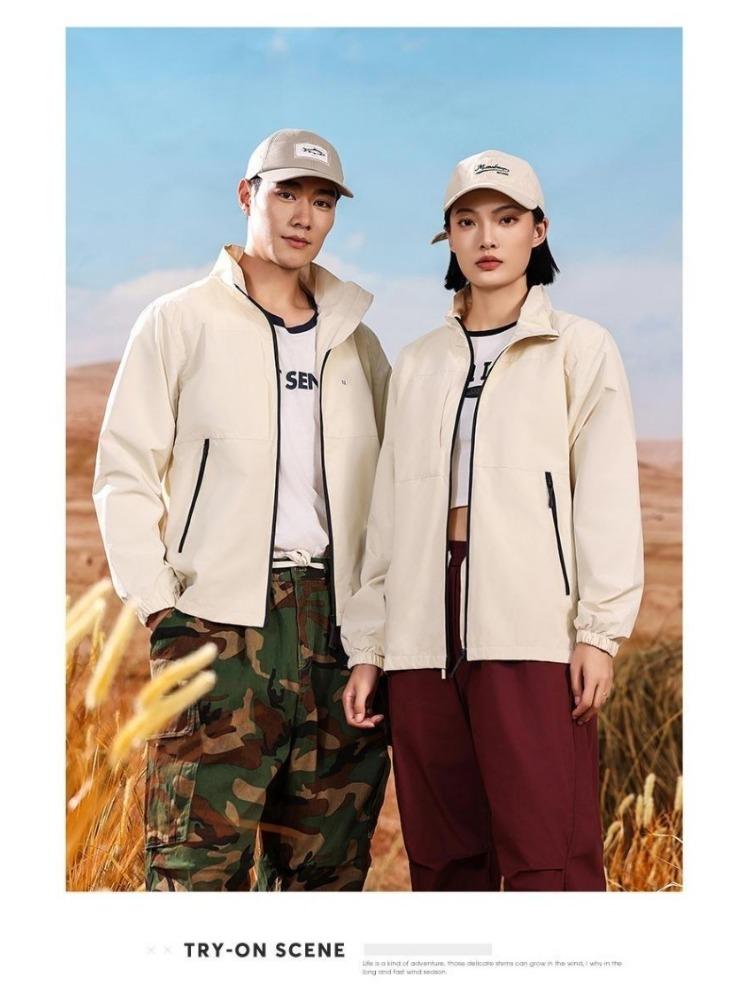 Ветровки Модные Тонкие Модели из Ветрозащитных Тканей Унисекс Удобная Куртка для Бега YG-999