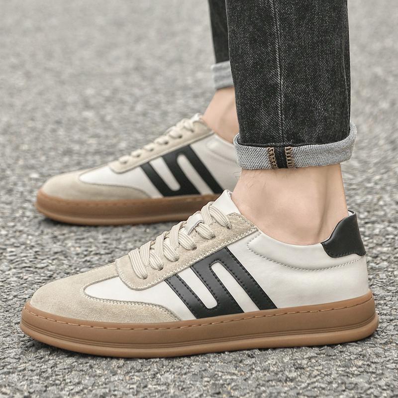 Fashion Brand Outdoor Men's Spring New Lace Up Comfortable Anti Slip Sports Board Shoes Retro Men Fashionable Breathable Casual Sneakers