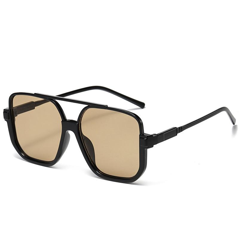 Ретро Большие Полуободковые Женские Квадратные Солнцезащитные Очки Черные Круглые Крутые Мужские Солнцезащитные Очки Цельные Дизайнерские Авиаторы Солнцезащитные Очки для Женщин