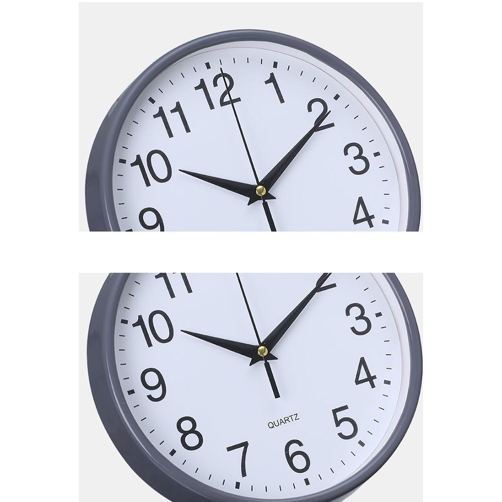 Базовые домашние черные круглые современные настенные часы диаметром 20 см