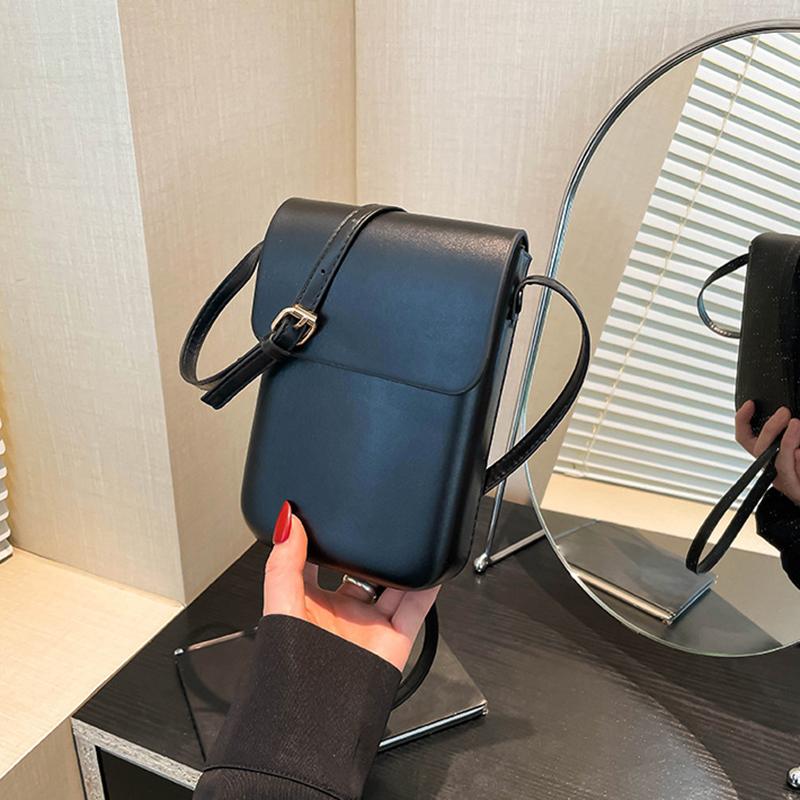 Сумки-кроссбоди с клапаном Женские Мини из ПУ кожи Наплечные кошельки и Сумки для Девушек Дамские Телефон Простая сумка-кроссбоди