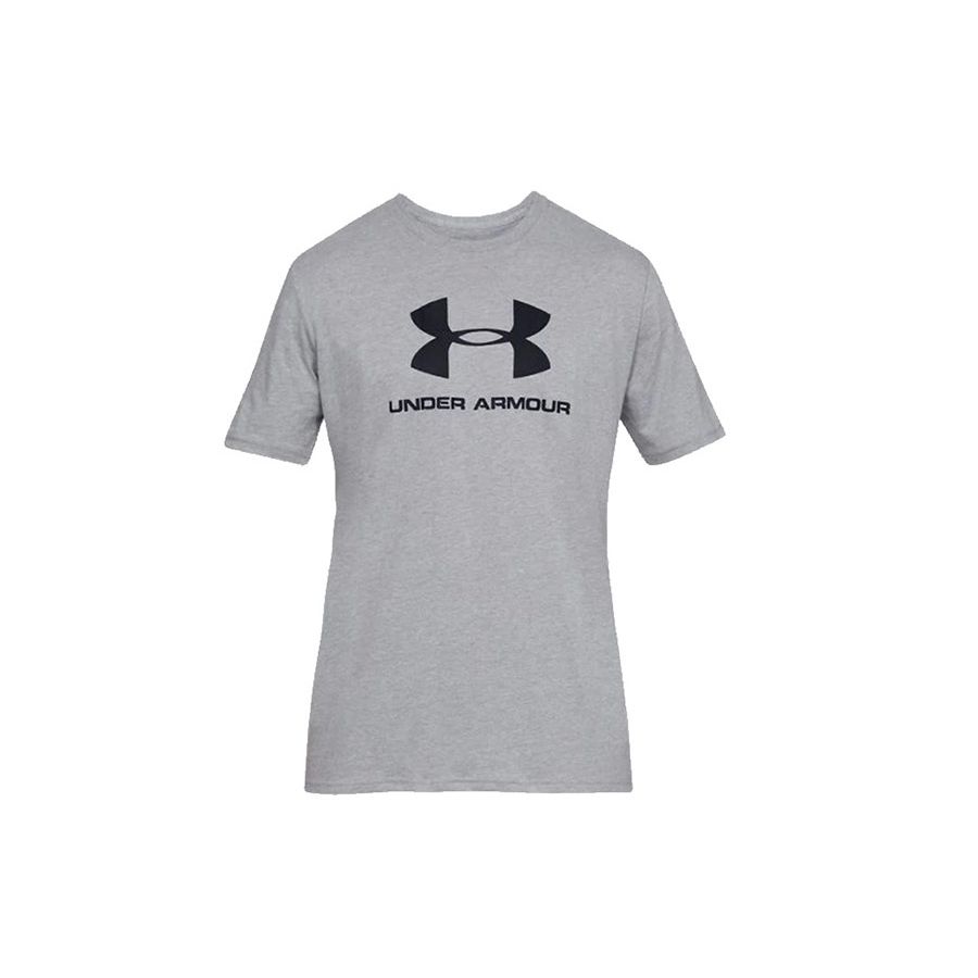 Under Armour Спортивная тренировочная футболка прямого покроя для мужчин, светло-серая 1329590-036