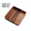 Natural Wooden Fruit Tray with Serving Plate for Kitchen Room Dining Table - Black Walnut Snack Bowl for Nuts Candy  Dessert