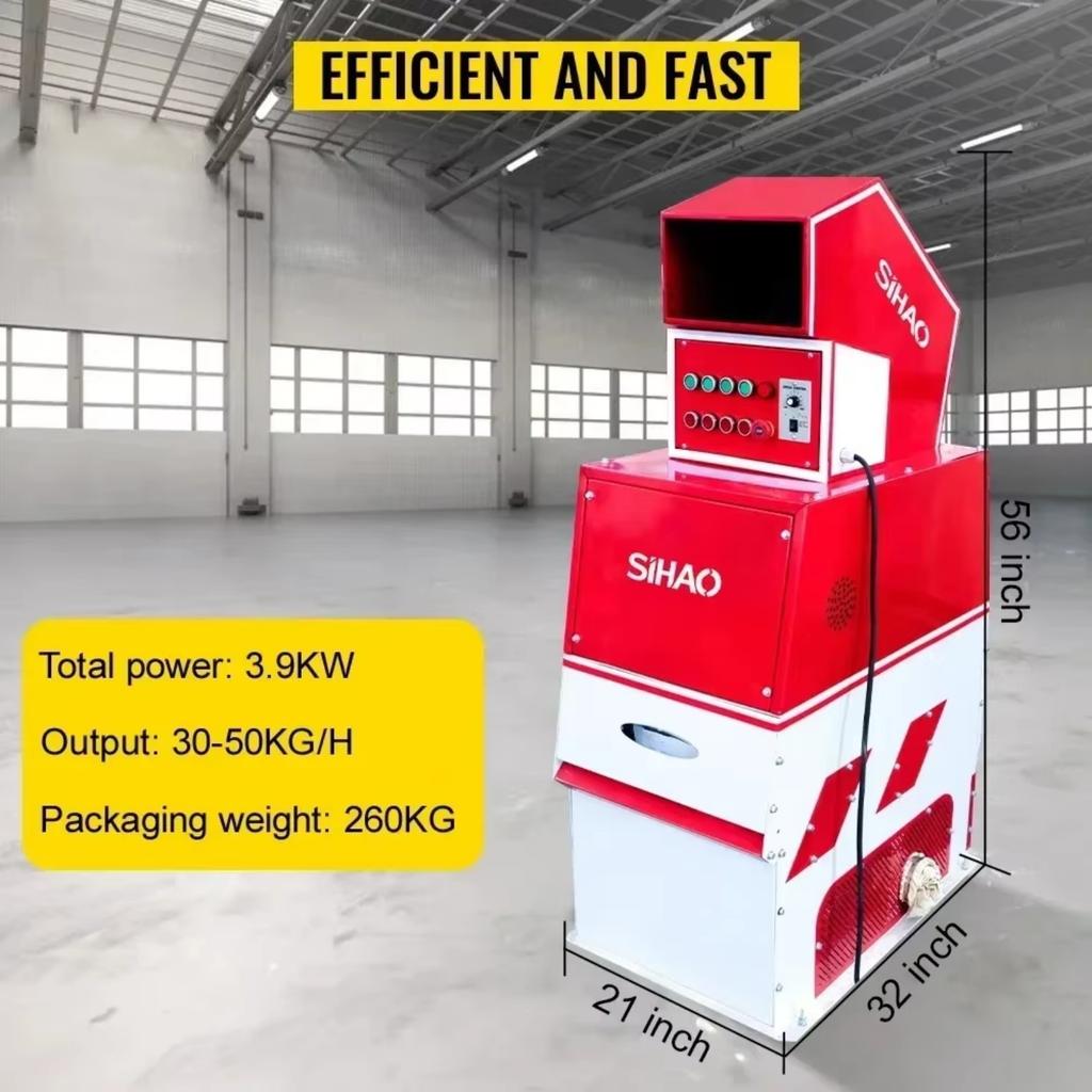 SIHAO 200MINI Scrap Copper Wire Crusher Granulator Electric Cable Stripper Machine Recycling Tool