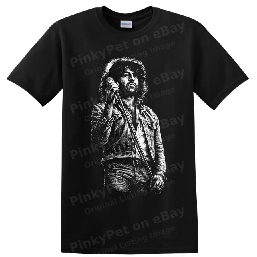 Ian Gillan Deep Purple Rock Singer Portrait T Shirt Classic Music Fan British