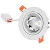 LED Downlight Aluminum Adjustable Angle Dustproof Ceiling Embedded Spotlight for Living Room