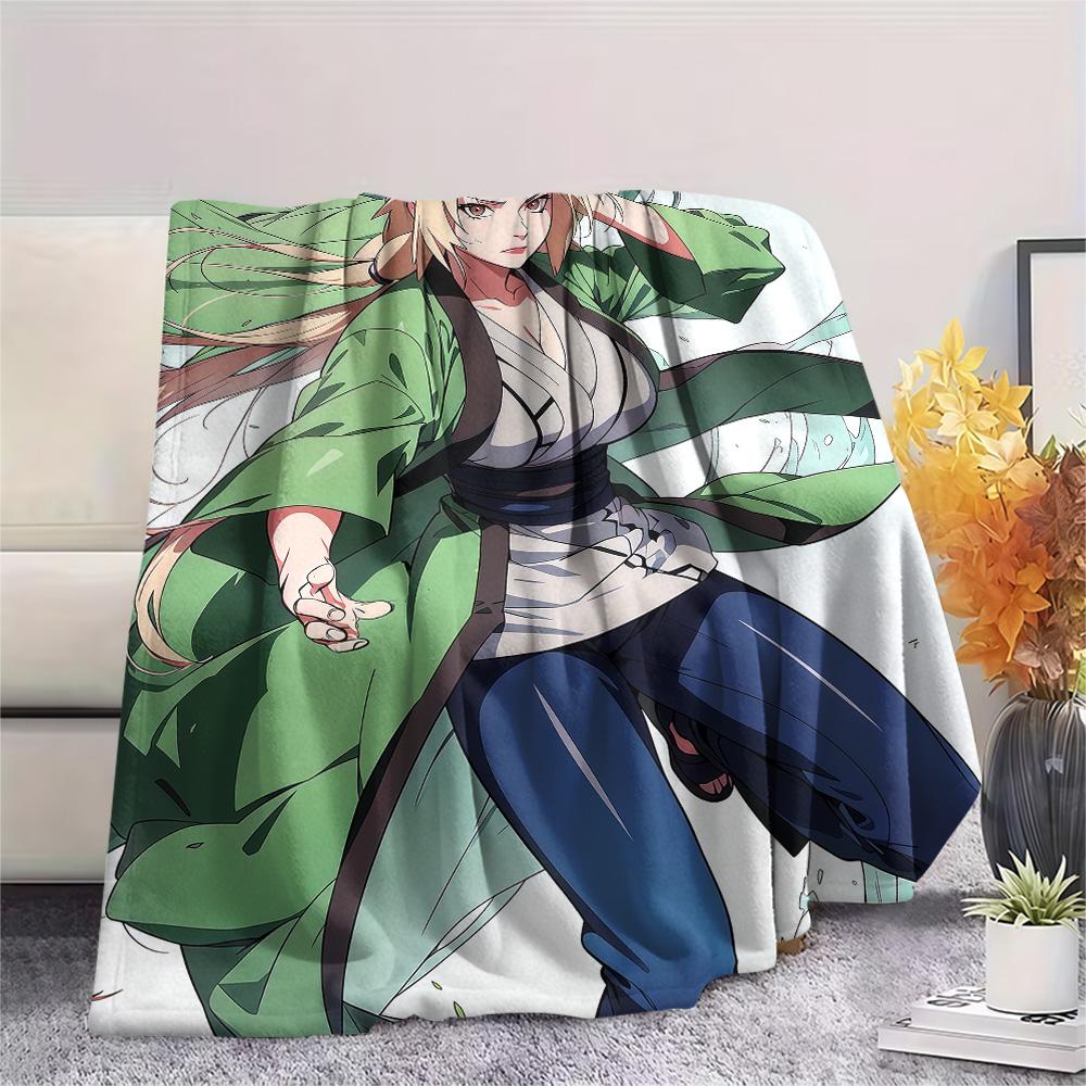 Tsunade Battle Art Flannel Blanket, High quality Comfortable for All Seasons, Home Decor, Warmth and Comfort