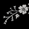 Exterior Accessories Auto Body Car Decoration Flower Pattern Car Sticker Car Styling Auto Decal