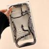 Роскошный Стильный 3D Полый Чехол для Телефона Змея Для iPhone 16 Pro Max 15 14 Plus 13 12 11 Противоударный Скин Глянцевая Текстура Охлаждающая Крышка