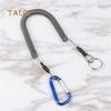 Fishing Lanyard Boating Rope Coiled Fish Pole Rod Protective Steel Line Tackle Health
