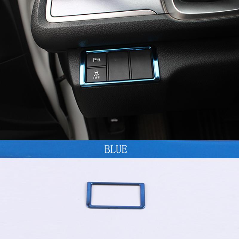 Чехлы на переключатели фар для Honda Civic 2016-10-го поколения, декоративные наклейки на рамку для салона автомобиля