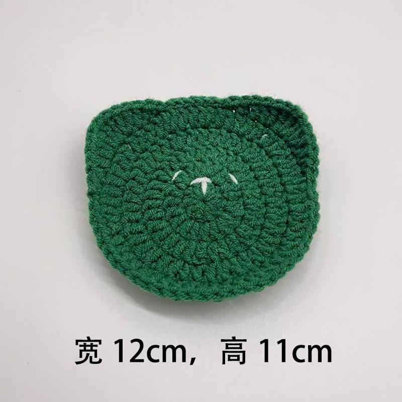 Готовый продукт новый милый стиль инс маленький цветочный подстаканник подставка под тарелку теплоизоляционная подставка ручная работа шерсть вязание крючком